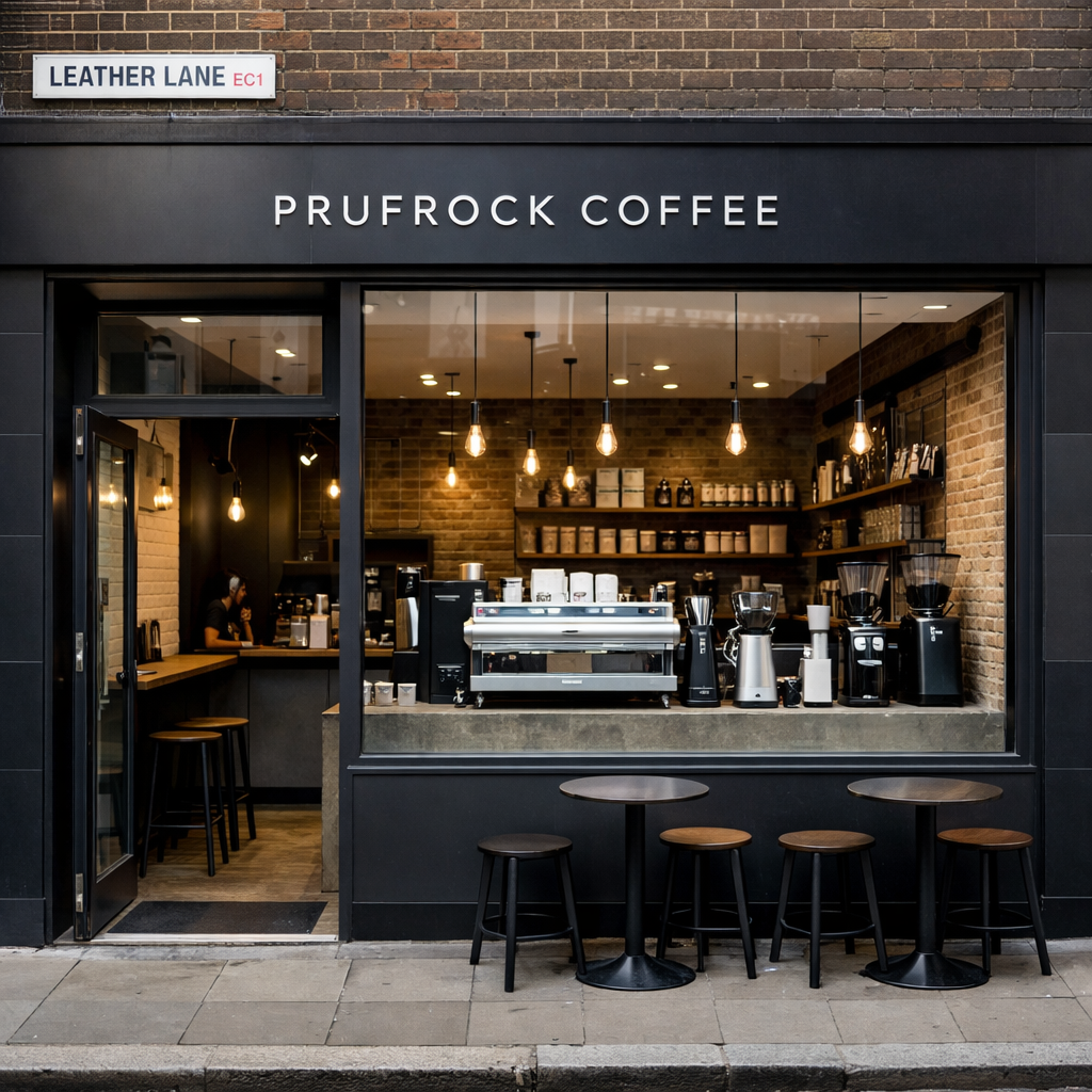 Prufrock Coffee storefront